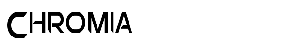 Chromia font preview